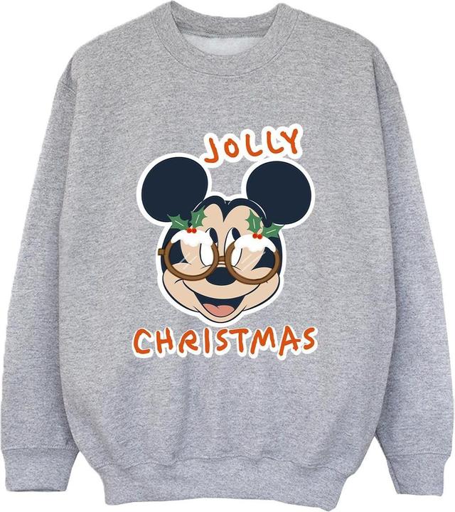 Disney Mickey Mouse Jolly Christmas Glasses Sweatshirt Jungen