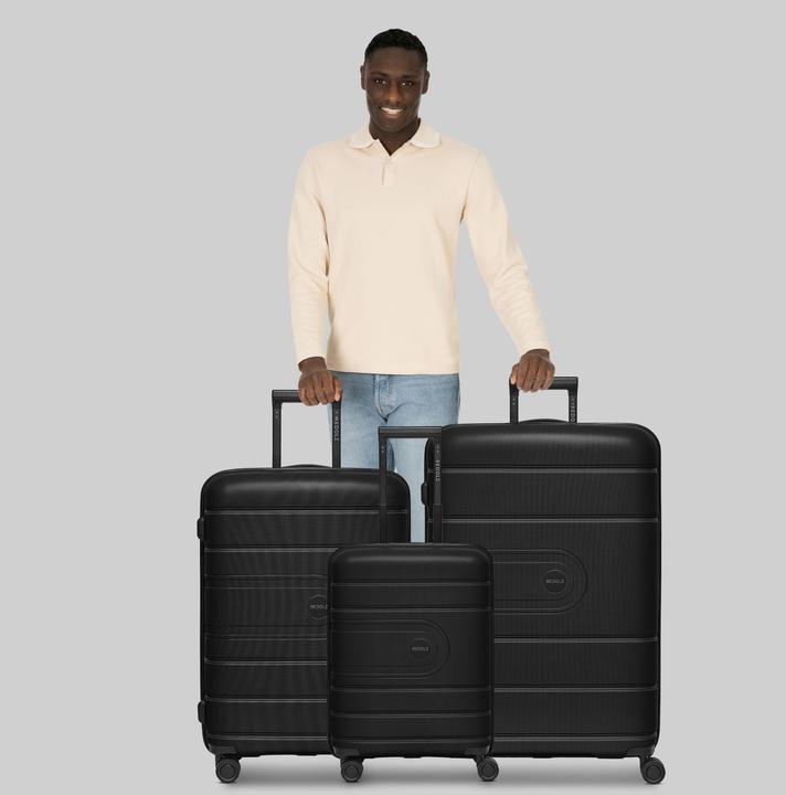 Actual product image Redolz Essentials 11 4 Rollen Kofferset 3-teilig mit Dehnfalte (240 l, XL (from 140l))