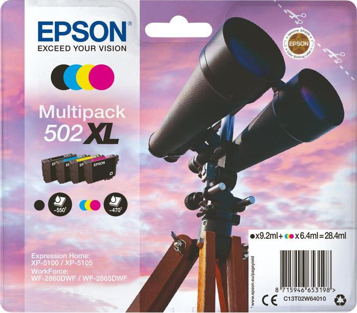 Image du produit Epson Multipack, 4couleurs, 502XL, EasyMail (CMJN)