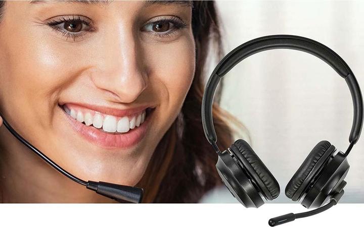 Immagine prodotto Nedis Cuffia per PC | On Ear | Stereo | Bluetooth | Microfono pieghevole | Nero (Senza fili, USB-C)