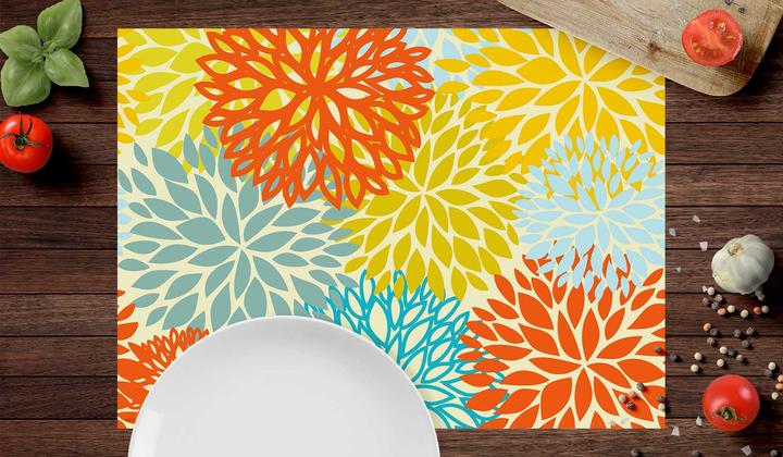 Produktbild CoverYourDesk Tischset Bunter Löwenzahn