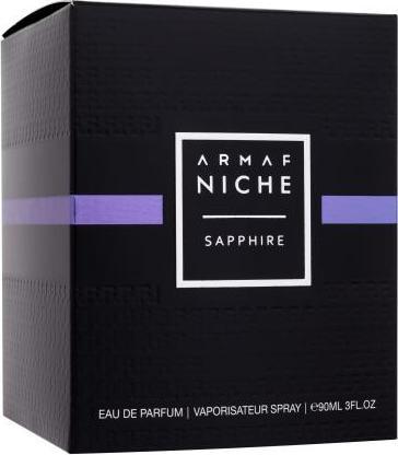 Actual product image Armaf Niche Sapphire by Eau de Parfum Spray 90 ml (Eau de parfum, 90 ml)