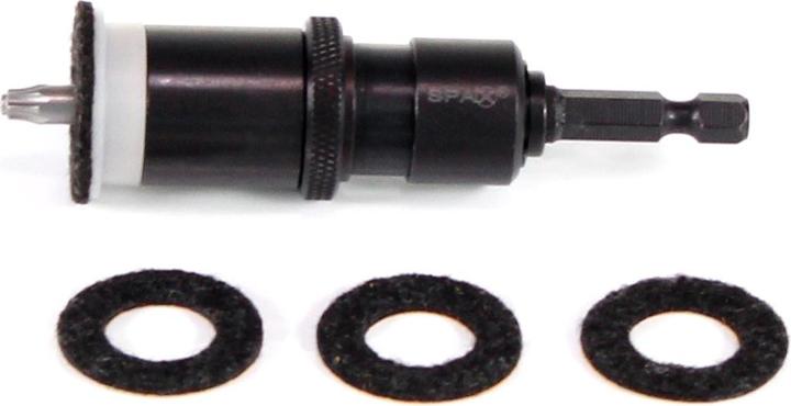 Immagine prodotto Spax Drive Stop Butée de profondeur Support 1/4" avec embout T25 et Rondelles feutre (Esagono incassato TX M25)