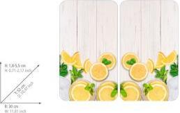 Image du produit Wenko Herdabdeckplatte Universal Mod. Zitronen 2er Set, für alle Herdarten