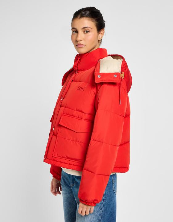 Actual product image Lee Quilted jacket Hooded Short Puffer (S)