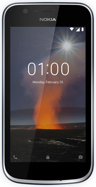 Nokia 1 (8 Go, Bleu foncé, 4.50", Double SIM hybride, 5 Mpx, 4G)