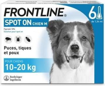 Image du produit Antiparasitaire pour chien contre puces, tiques, lentes et larves (Chien)