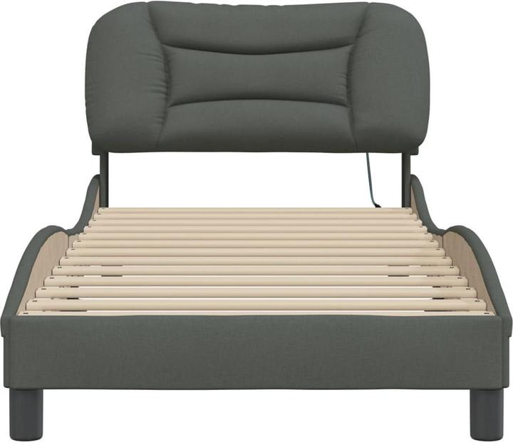 Produktbild VidaXL Bettgestell mit LED Stoff (90 x 200 cm)
