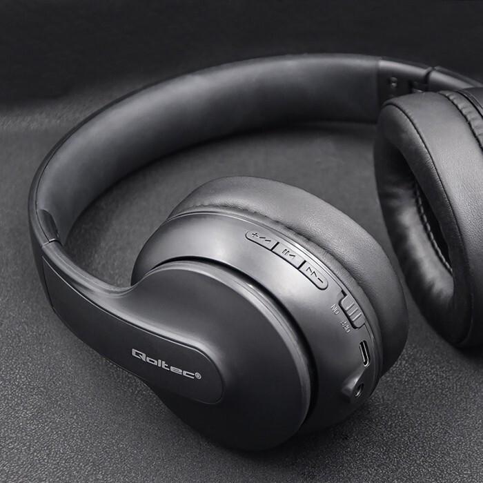 Actual product image Qoltec 50844 Wireless Headphones (30 h, Wireless)
