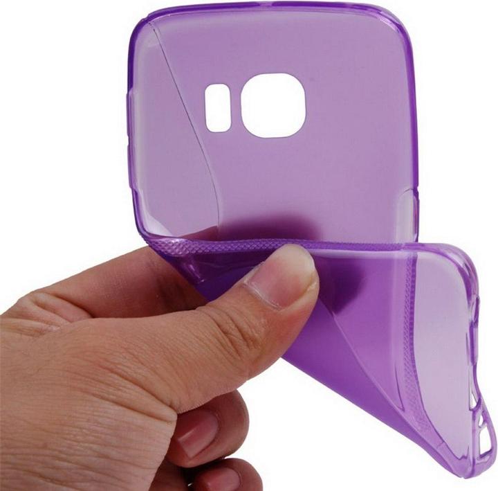 Actual product image König Design Mobile phone case TPU Case for mobile Samsung Galaxy S6 Edge SM G925 Purple / Violet (Samsung Galaxy S6 Edge)