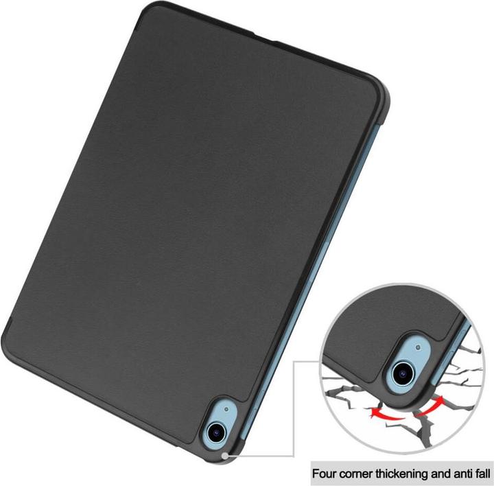 Image du produit Cover-Discount iPad 2022 (10.Gen) - Étui en cuir intelligent tri-fold noir (iPhone 14 Pro)