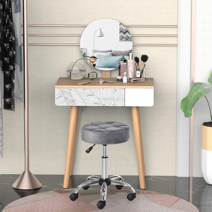 Image du produit Homcom Tabouret de salon réglable en hauteur