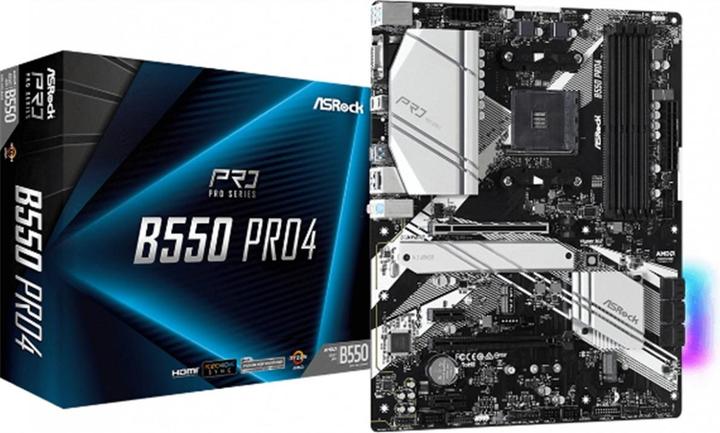 Productafbeelding AsRock B550 Pro4 (AM4, AMD B550, ATX)