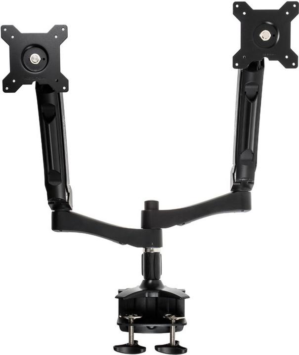 Silverstone SST-ARM22BC - Verstellbarer Dual-LCD/LED Aluminium-Monitorarm, Maximale Montagelochabstä (Tisch, 24")