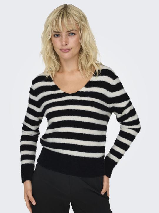Image du produit Only Coupe normale Col en V Pull en maille (XS)