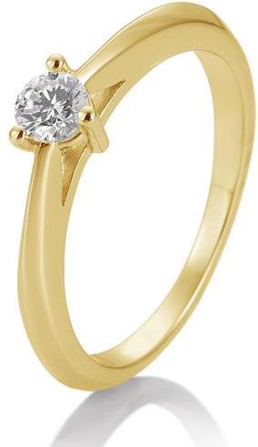 Breuning Verlobungsring 3er Krappe (55, 585/14 K Gold)
