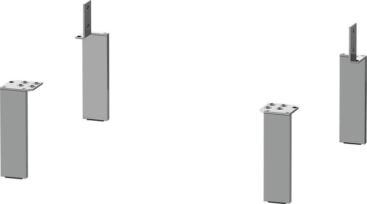 Produktbild Duravit Sockelfuss aluminium matt 4 Stück