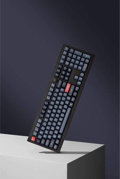 Actual product image Keychron V6 Max QMK/VIA Wireless Custom Mechanical Keyboard Fully Assembled Knob,Carbon Black, Gater (US, Wireless)