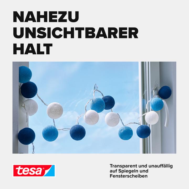 Actual product image tesa Powerstrips Transparent Decorative Hooks SMALL