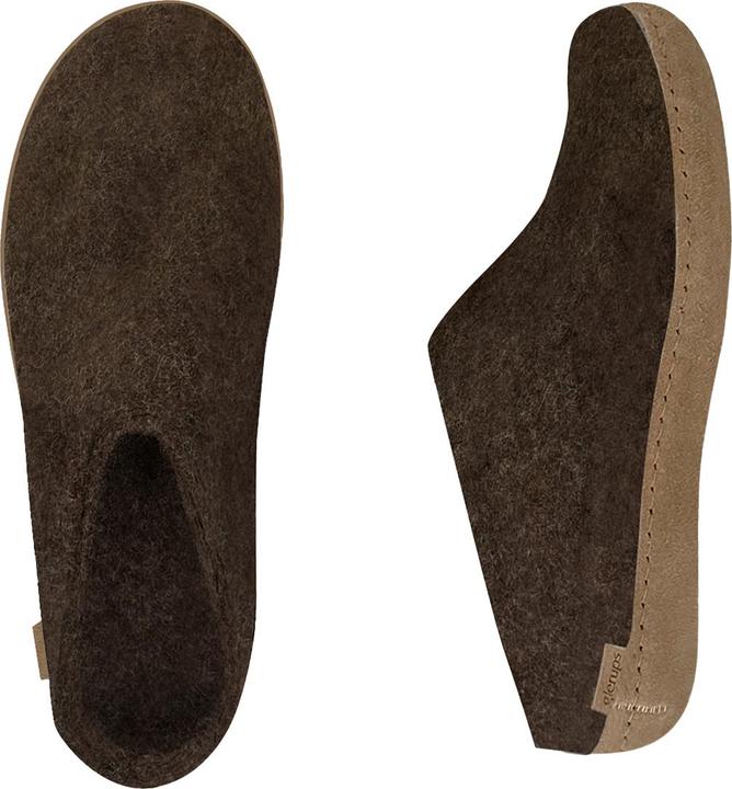 Image du produit Glerups Pantoufles à semelle de cuir (38)