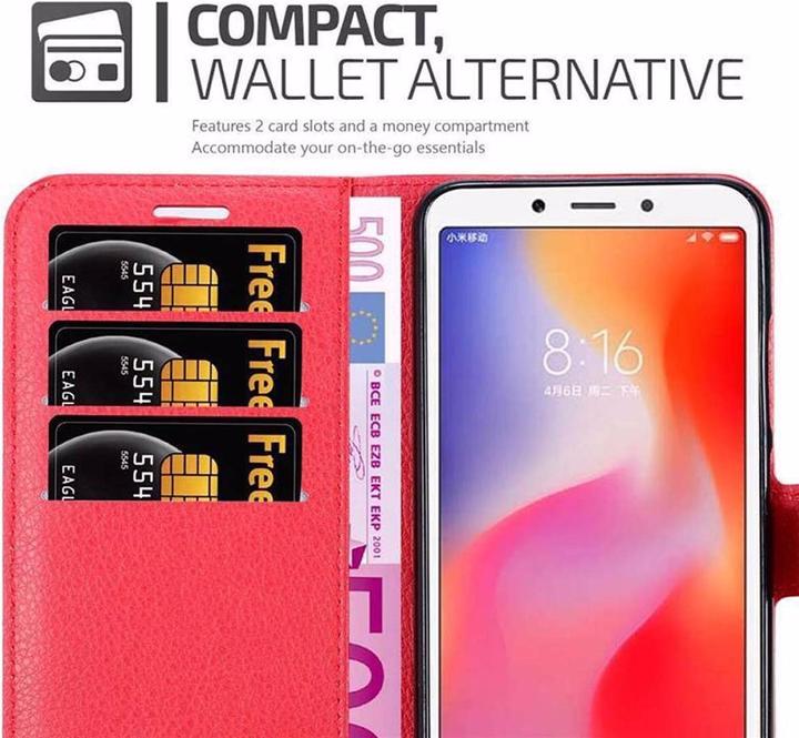 Actual product image Cadorabo Book with stand function cover (Xiaomi Redmi 6)