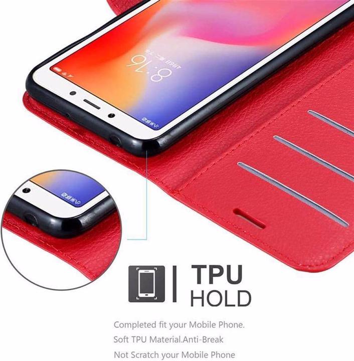 Actual product image Cadorabo Book with stand function cover (Xiaomi Redmi 6)