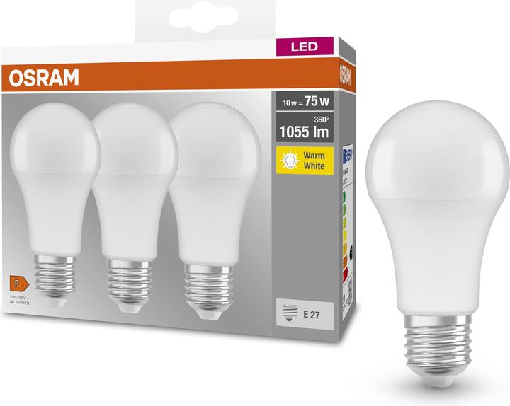 Productafbeelding Osram Een 75 Fr (E27, 10.50 W, 1055 lm, 3 x, F)