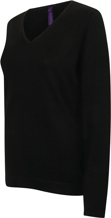 Image du produit Henbury Pull en maille fine avec encolure en V (XS)