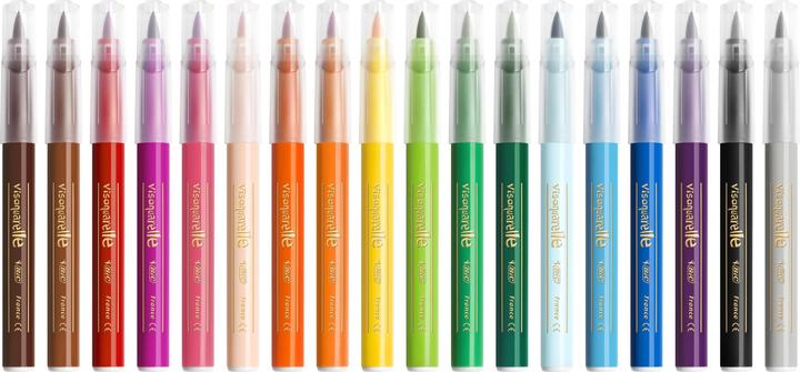 Image du produit Bic Kids Stylos à pointe de fibre Visaquarelle (Multicolore, 10 x)
