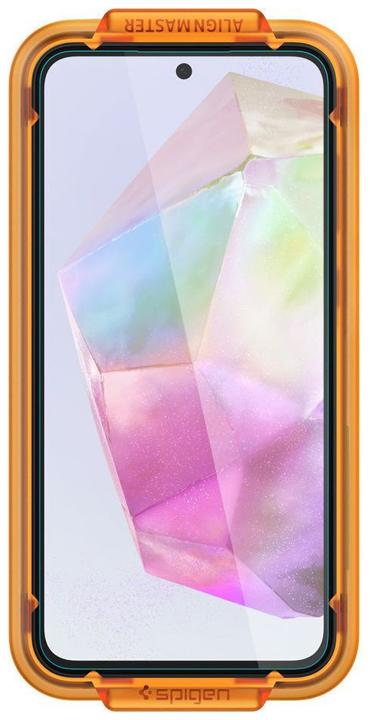 Actual product image Spigen ALM Glas.Tr Sam A35 5G 2szt. szkło hartowane AGL07772 (2 Piece, Samsung Galaxy A35)