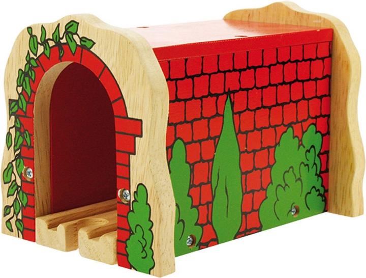 Produktbild Bigjigs Hölzerne Schienen-rot-Tunnel