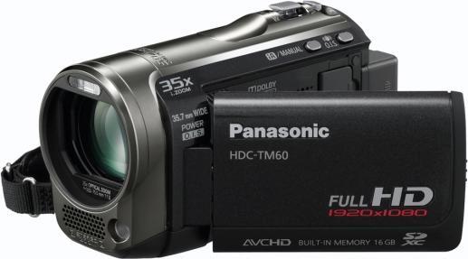 Actual product image Panasonic HDC-TM60-K, Full-HD Dual Flash Camcorder, 16GB
