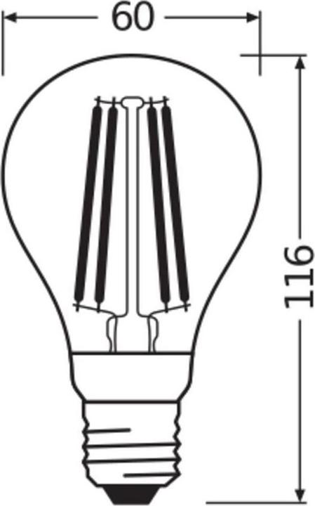 Produktbild Osram Led Motion Sensor Classic A Filament (E27, 7.30 W, 806 lm, 1 x, E)