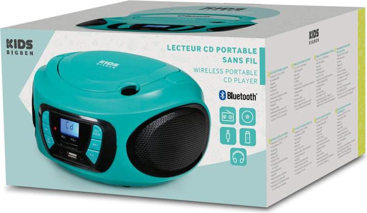 Image du produit Bigben CD/radio portable CD62 USB/BT (VHF, FM, Bluetooth)