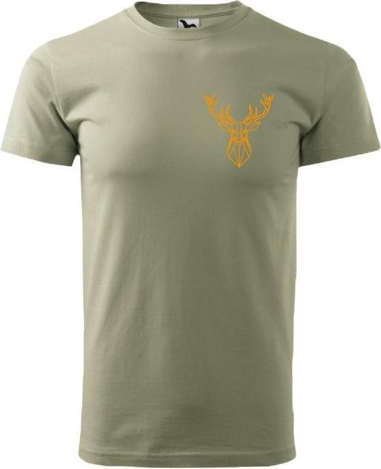 Actual product image Togo Koszulka męska khaki, jeleń O, S (S)