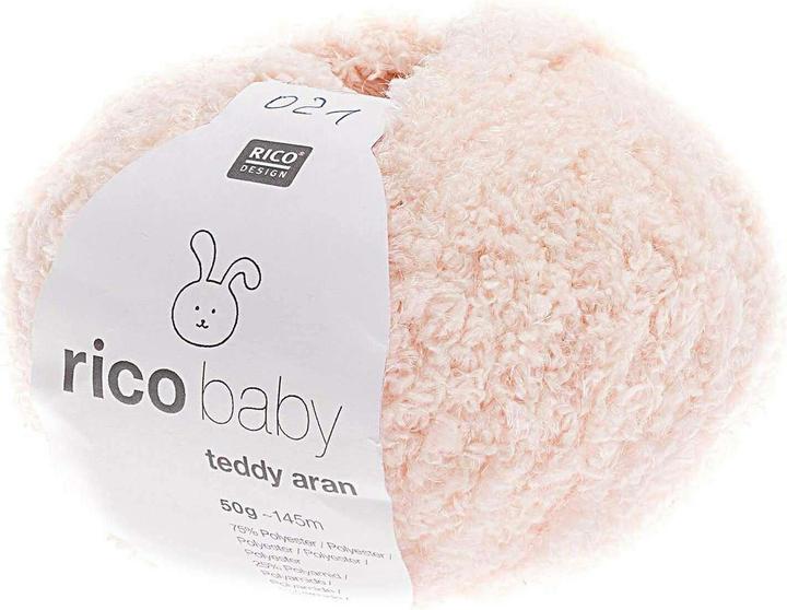 Rico Design Wolle Baby Teddy Aran 50 g Hellrosa (145 m)