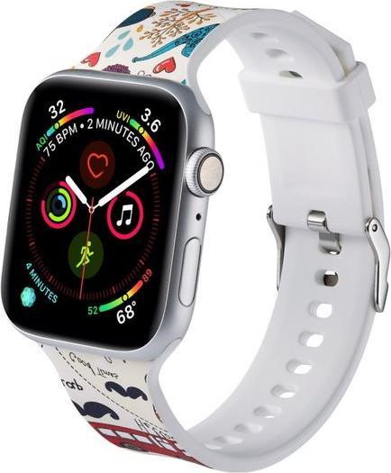 Image du produit MU Style BO Bracelet en silicone avec sujet (41 mm, 38 mm, 40 mm, Silicone)