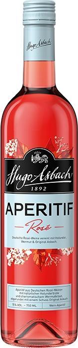 Produktbild Asbach Hugo Aperitif Rosé deutscher Aperitif 15% Vol. 0,75l (15 %, Deutschland, Wermut)