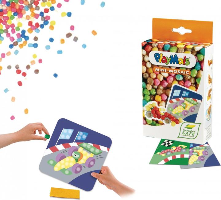 Produktbild PlayMais Mini Mosaic - Rennwagen (48 x)