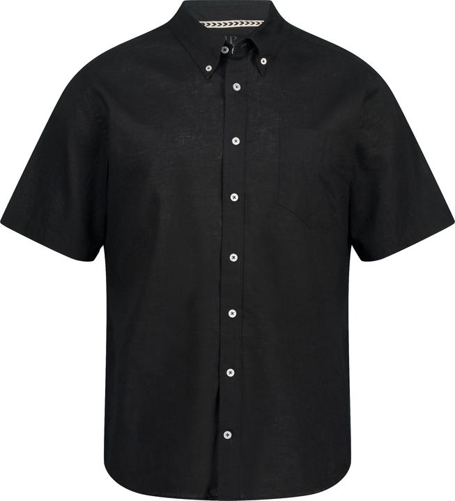 JP1880 Hemd, Halbarm, Leinenmix, Buttondown-Kragen, Modern Fit