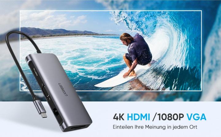 Immagine prodotto Ugreen 9 in 1 Hub (USB-C, 9 Porti)