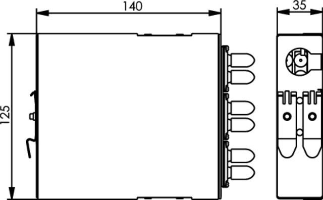 Produktbild Telegärtner LWL-Verteilerplatte H82050S0001 Lichtgrau (RAL 7035)
