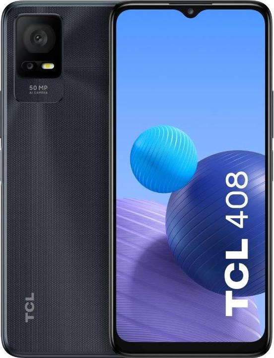 Produktbild TCL 408 4/64GB Dual SIM szary (64 GB, Gravity Grey, 6.60", Dual SIM, 50 Mpx, 4G)