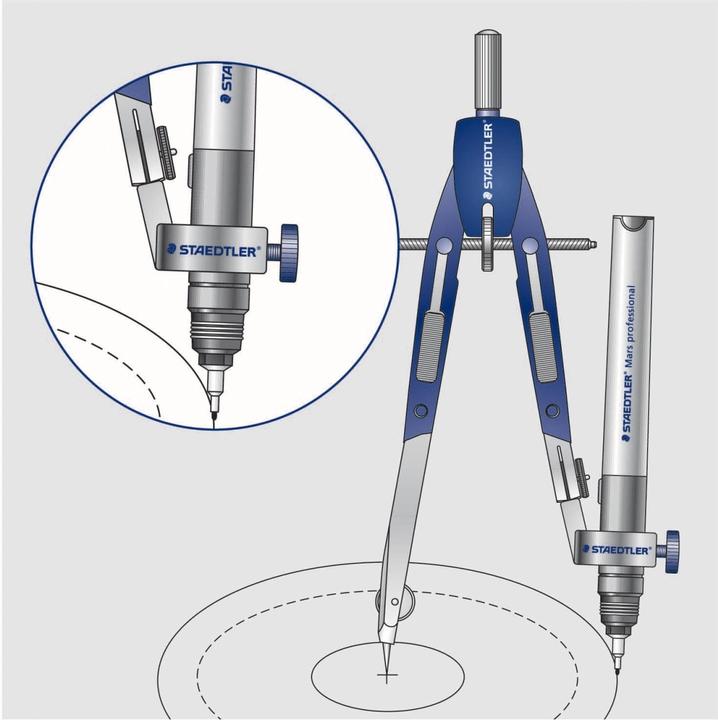 Image du produit Staedtler Compas à réglage rapide broche d'entraînement central, porte-stylo