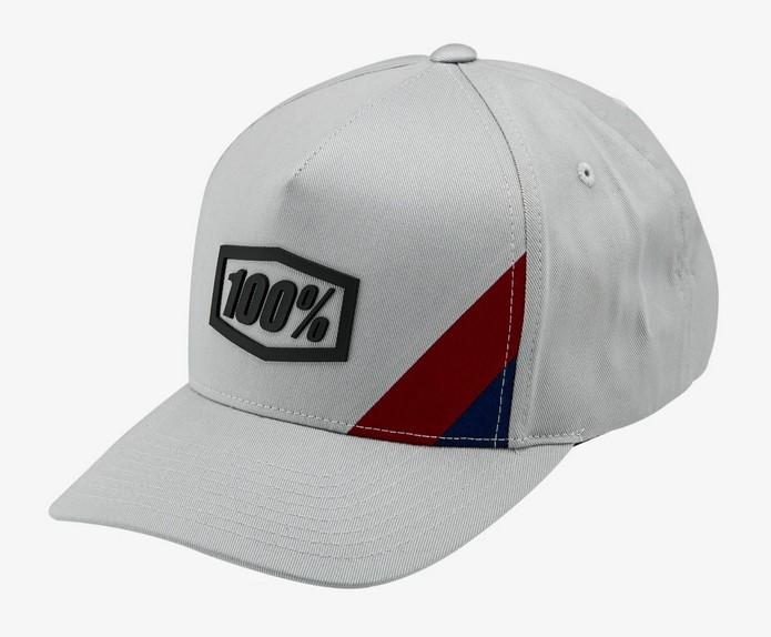 Actual product image 100% Cornerstone X-Fit Snapback Cap (light grey)