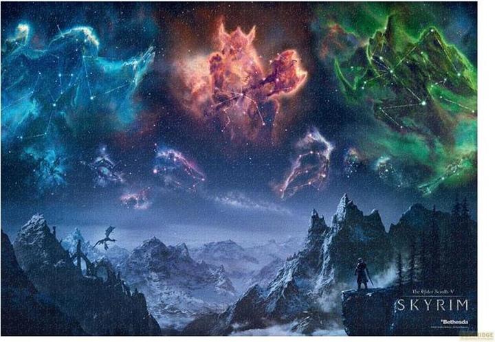 Actual product image Good Loot The Elder Scrolls V Skyrim Mass Puzzle (1000 pieces)