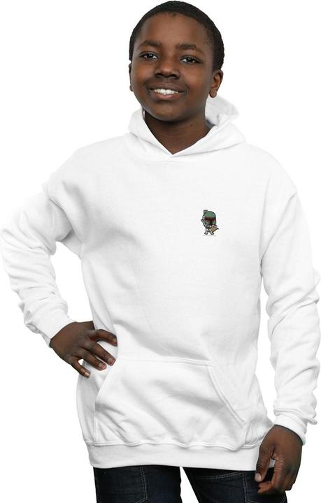 Immagine prodotto Star Wars Boba Fett Chest Print Felpa con Cappuccio Ragazzi (128)