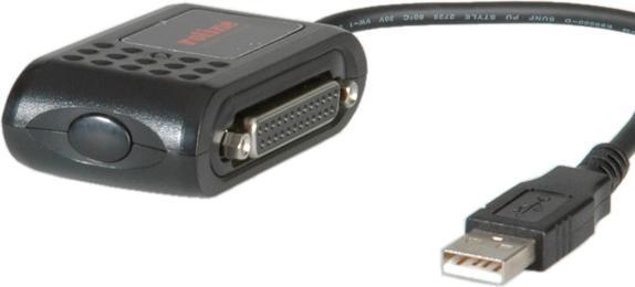 Produktbild Roline Konverter USB-Parallel DB9 Stecker + DB25 Buchse