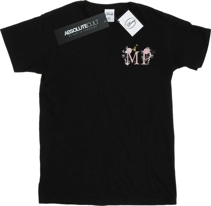 Disney Mary Poppins Letter Breast Print TShirt (3XL)