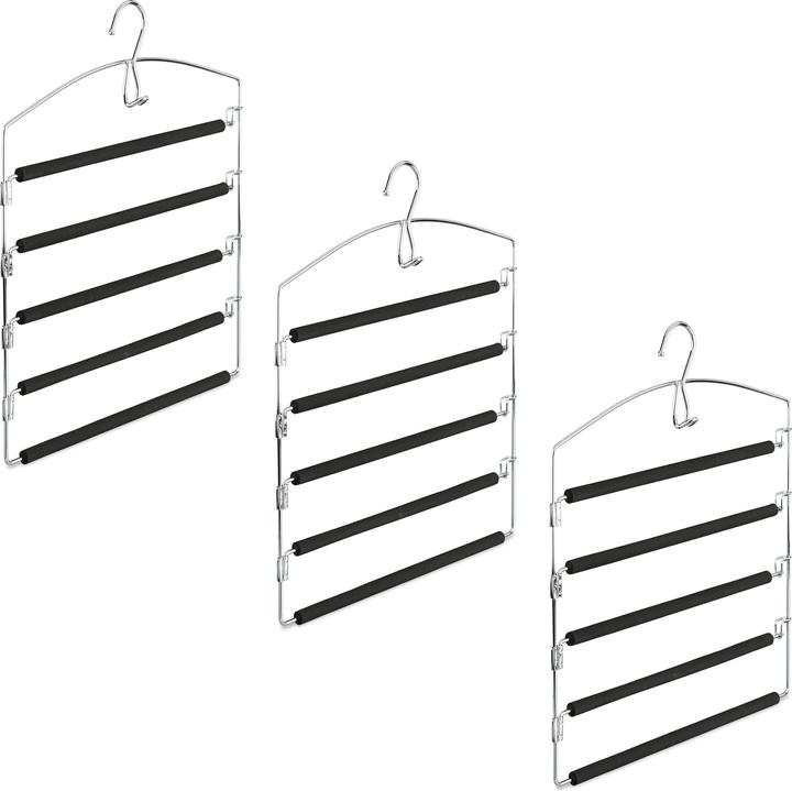 Actual product image Relaxdays Space Saving Clothes Hanger (3 x)
